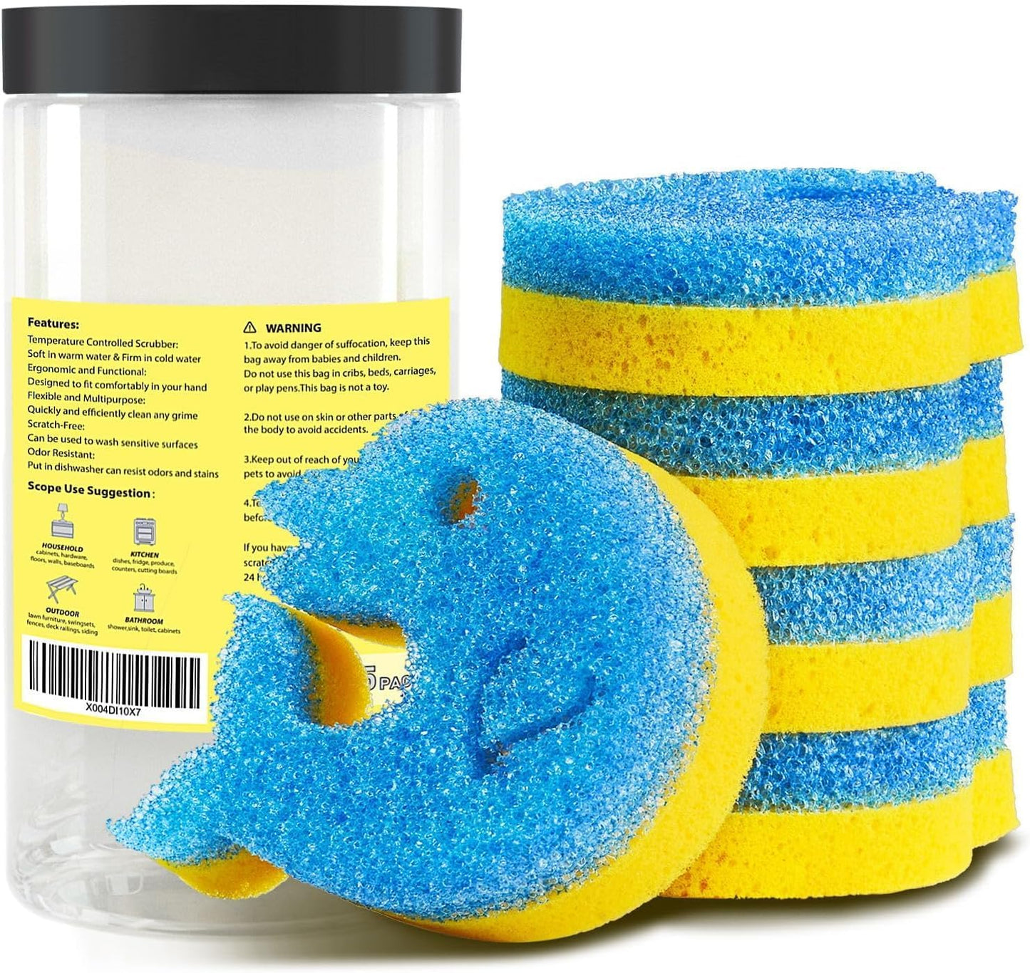 SmilePowo-5-Pack-Scrub-Sponge,-Dual-Sided-Temperature-Kitchen-Sponge-for-3403