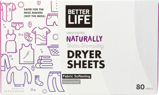 Better-Life-Natural-Dryer-Sheets,-Unscented,-80-Count---------311
