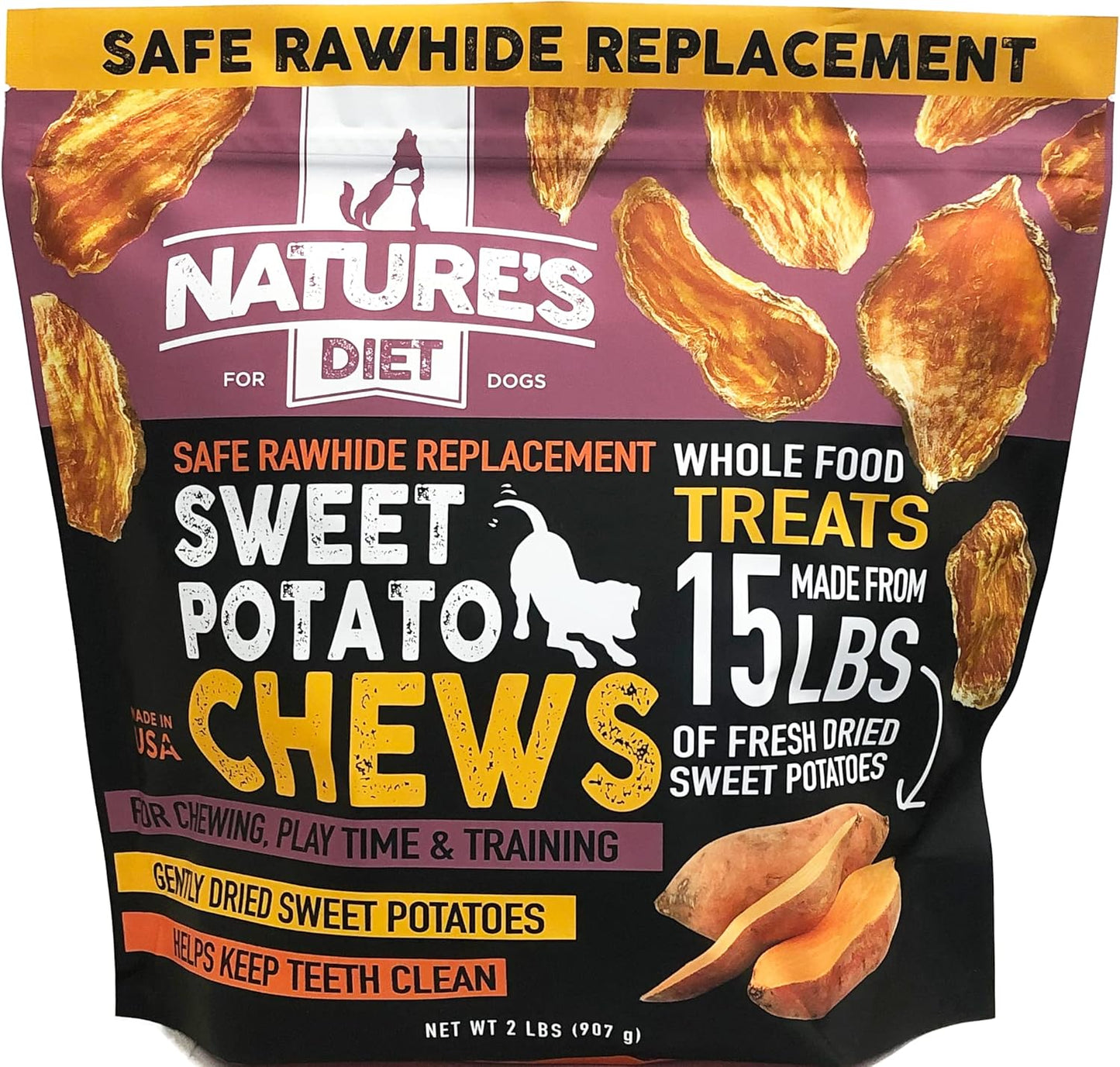 Nature's-Diet-Sweet-Potato-Chews-XL-2lb-Bag-Safe-Rawhide-Replacement,-Treat,-2274