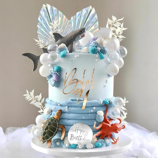 DRWATE-Shark-Cake-Toppers-Shark-Turtle-Octopus-2175