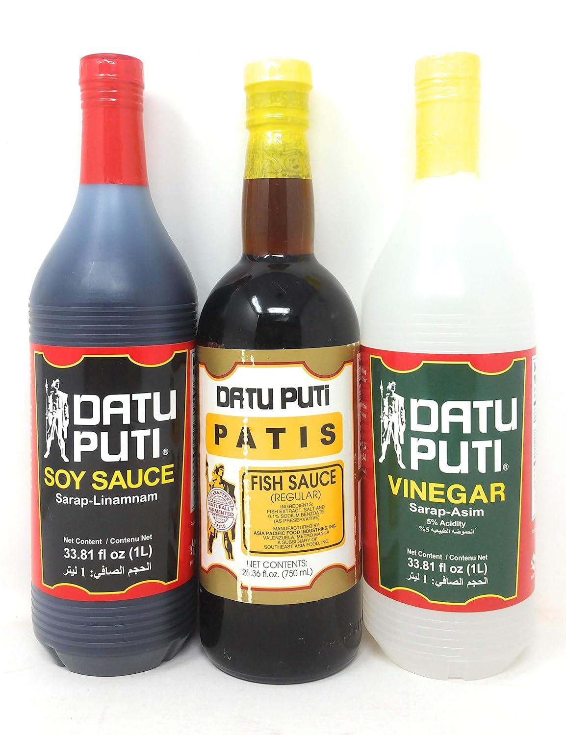 Datu-Puti-Vinegar,-Soy-Sauce,-&-Fish-Sauce-(Patis)-Value-Pack---449
