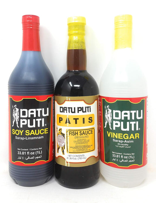 Datu-Puti-Vinegar,-Soy-Sauce,-&-Fish-Sauce-(Patis)-Value-Pack---449