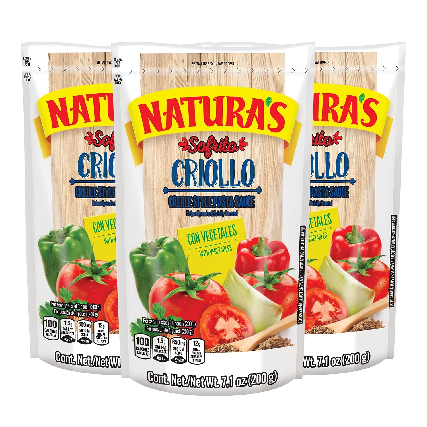 NATURA'S-Sofrito-Criollo-Sauce,-Natural-Vegetable-Pasta-Sauce-in-7.1oz.-Easy-Open-Pouch-835