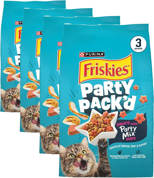 Friskies-Purina-Party?Pack’d?with?Flavors-of?Chicken,?Liver-and-Turkey-Crunchy?Dry?Cat-Food---3-lb.-Bag-(Pack-950