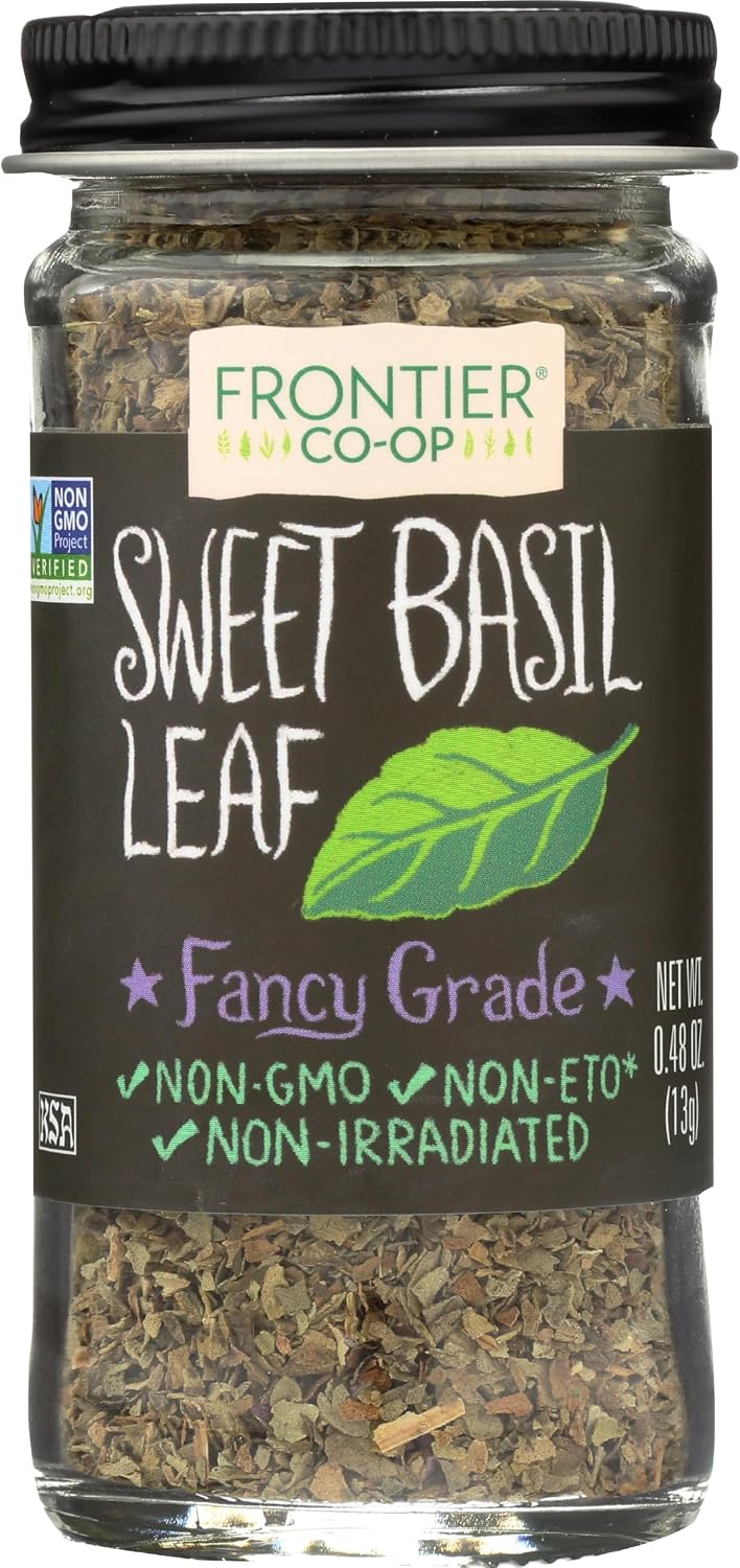 Frontier-Sweet-Basil-Leaf,-0.48-Ounce-Bottle,-Cut-&-Sifted,-Warm-Mild-92