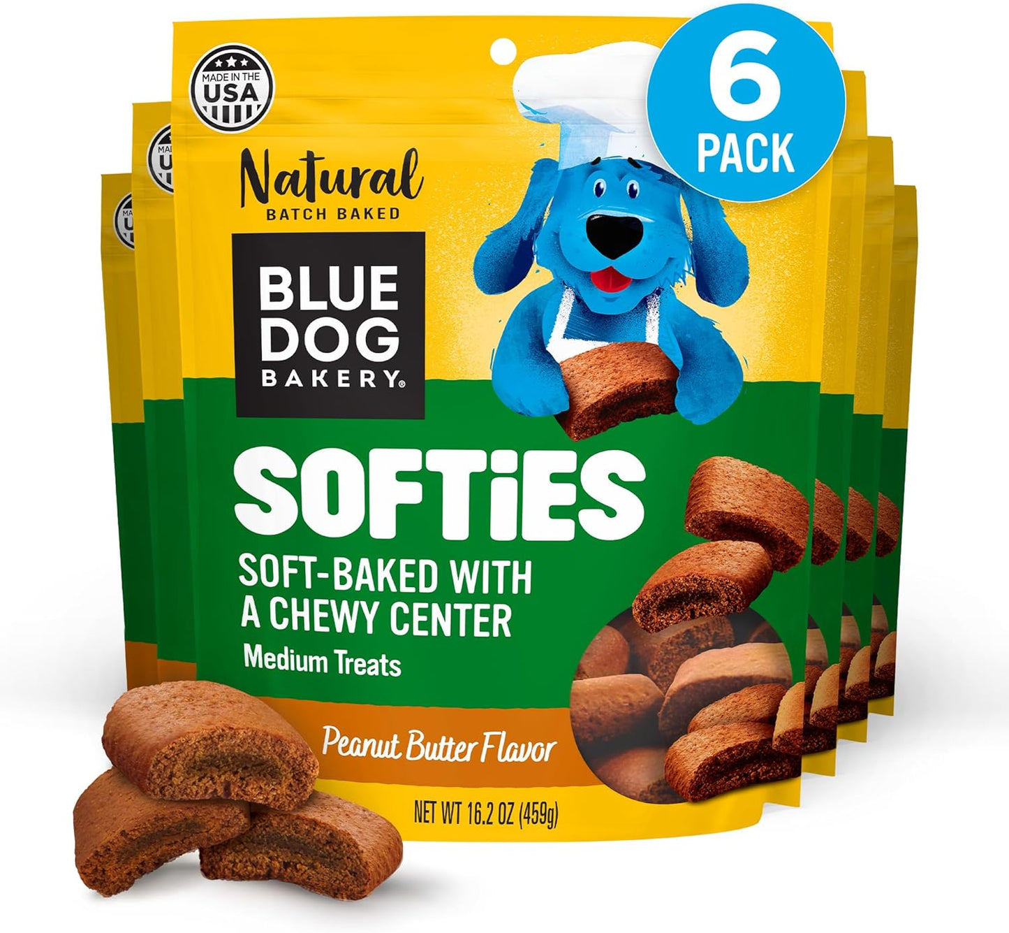 Blue-Dog-Bakery-Natural-Dog-Treats,-Softies,-Peanut-Butter-Flavor,-16.2oz-6-2344