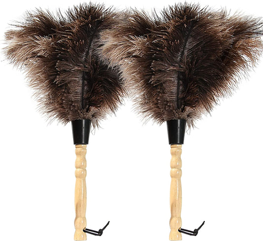 Ostrich-Feather-Duster-14-inch-Feather-Duster-Fluffy-Natural-Genuine-4667