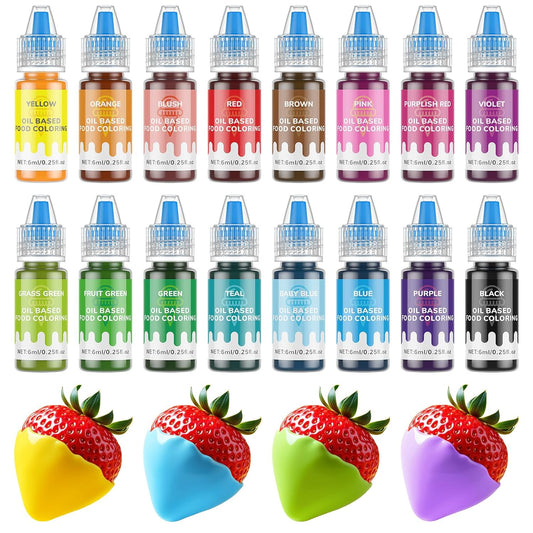 Oil-Based-Food-Coloring-for-Chocolate---16-Colors-Oils-Dye-Set-Flavorless-Food-Vibrant-2216