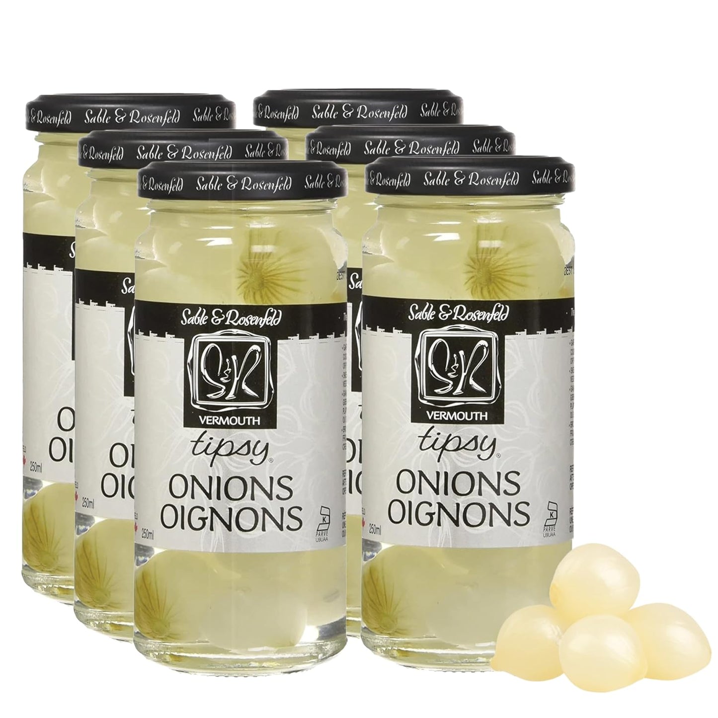 Sable-&-Rosenfeld-Vermouth-Tipsy-Onions,-Kosher,-5-Ounces-(Pack-Of-6)-39