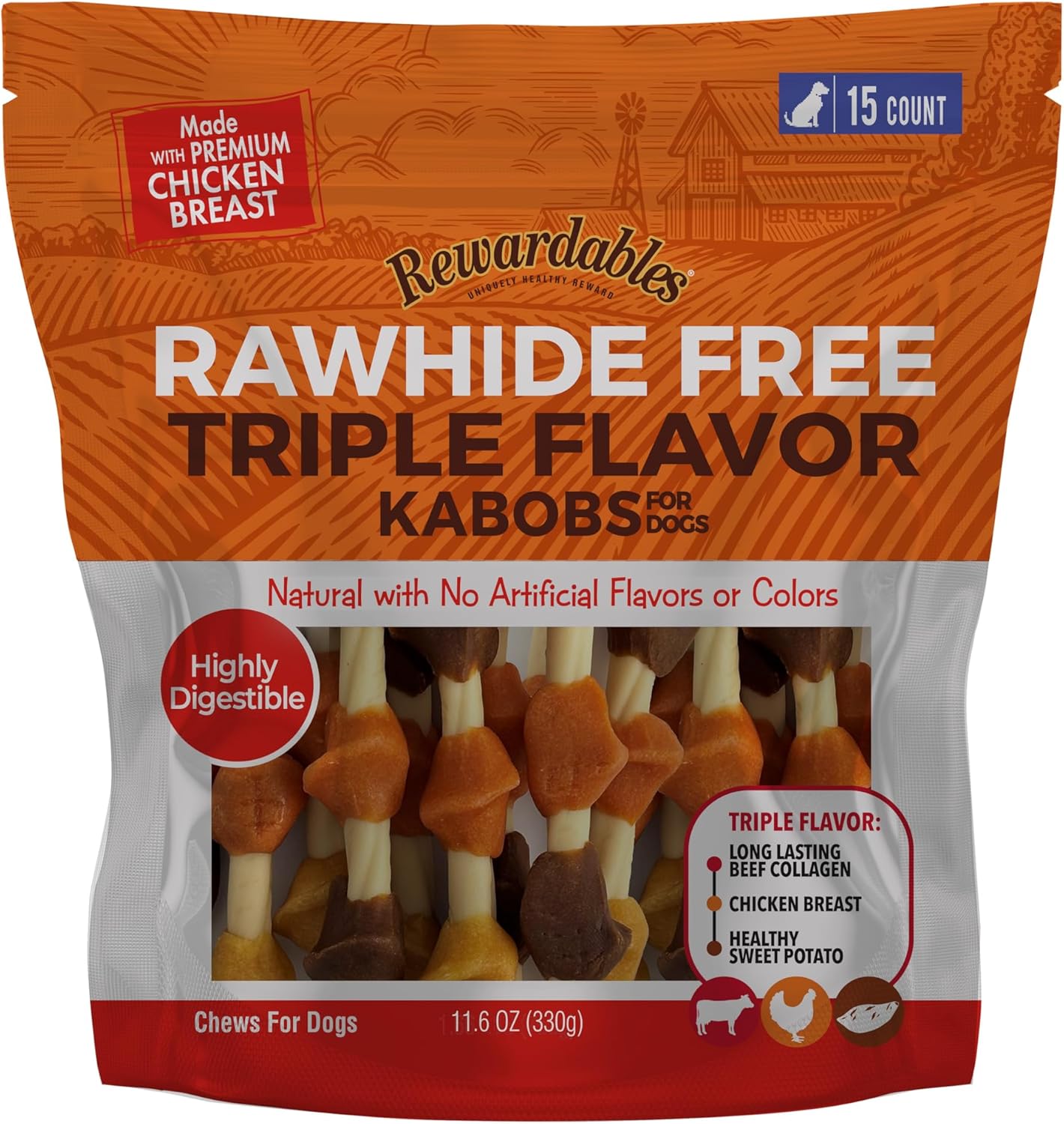 Rewardables-Rawhide-Free-Triple-Flavor-Kabobs-for-Dogs-|-Real-Chicken,-and-1538