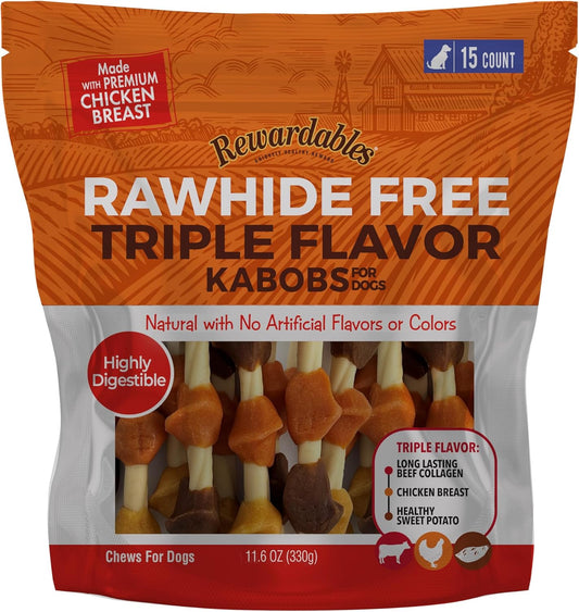 Rewardables-Rawhide-Free-Triple-Flavor-Kabobs-for-Dogs-|-Real-Chicken,-and-1538