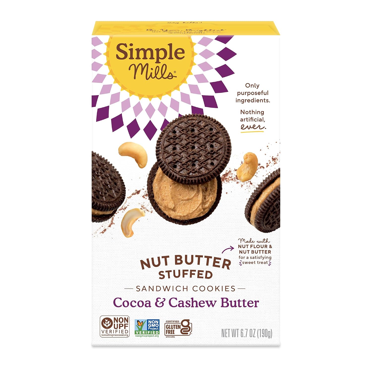 Simple-Mills,-Cocoa-Cashew-Crème-Sandwich-Cookies---Gluten-Free,-Vegan--(Pack-of-1)--2059