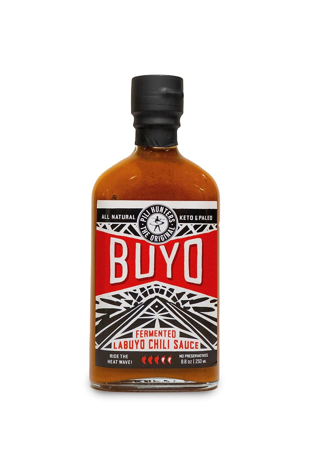 Pili-Hunters---Buyo,-Fermented-Chili-Hot-Sauce-(8.8-oz-bottle)-Gourmet-393