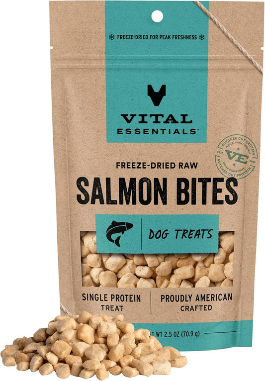 Vital-Essentials-Freeze-Dried-Dog-Treats-|-Salmon-Bites,-Single-Protein-Premium-2858