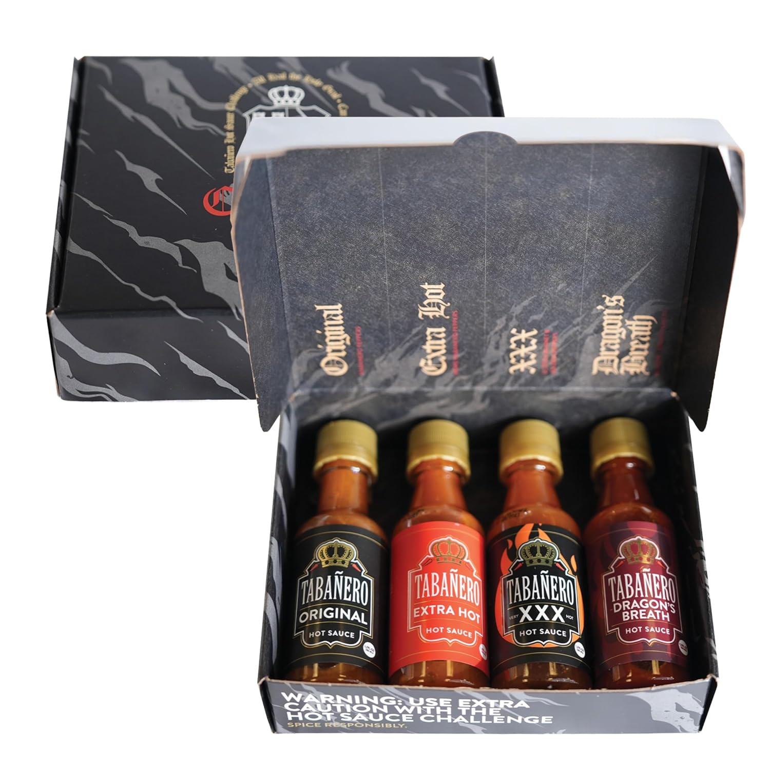 Tabañero-Challenge-Box,-Hot-Sauce-Gift-Set,-4-Pack,-Original,-Extra,-XXX-1887