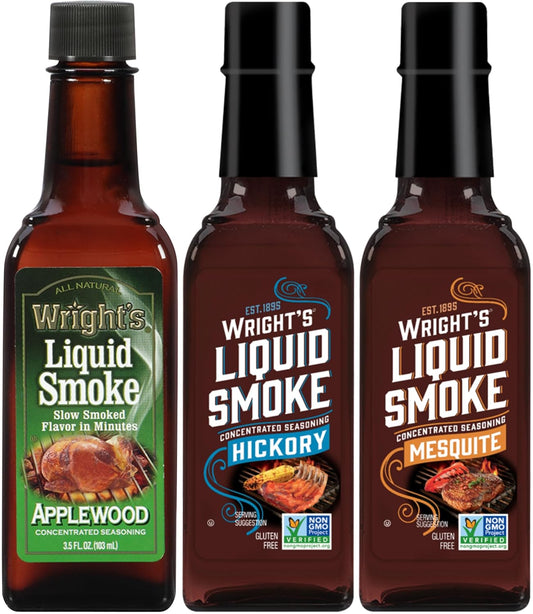 Wright's-Liquid-Smoke-Applewood,Hickory-&-Mesquite-(3-Pack)-3.5-oz-----1760
