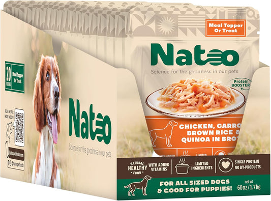 NATOO-Dog-Food-Topper-for-Picky-Eaters,-Dog-Treat-(Chicken,-Carrot,-Brown-Rice,-937