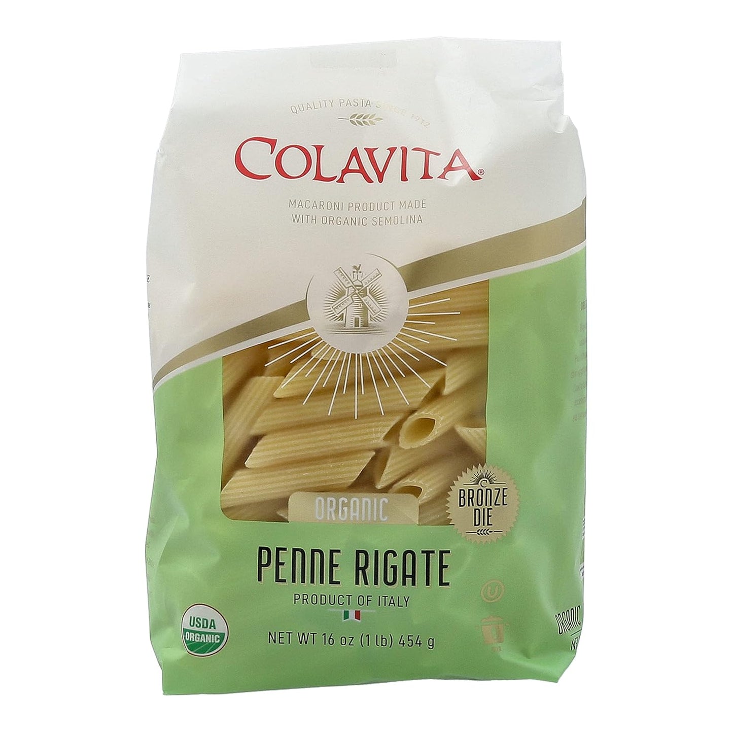 Colavita-Pasta---Organic-Penne-Rigate,-1-Pound---of-233