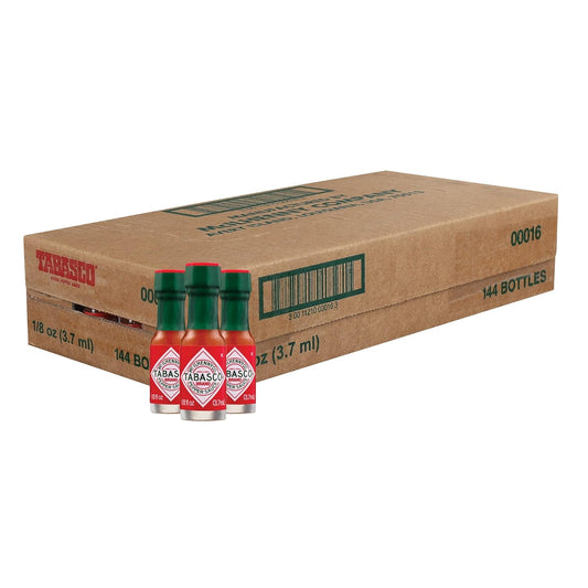 TABASCO-Brand-Original-Red-Pepper-Sauce,-Medium-Hot-Sauce,-Mini-Glass-Bottles,-1497