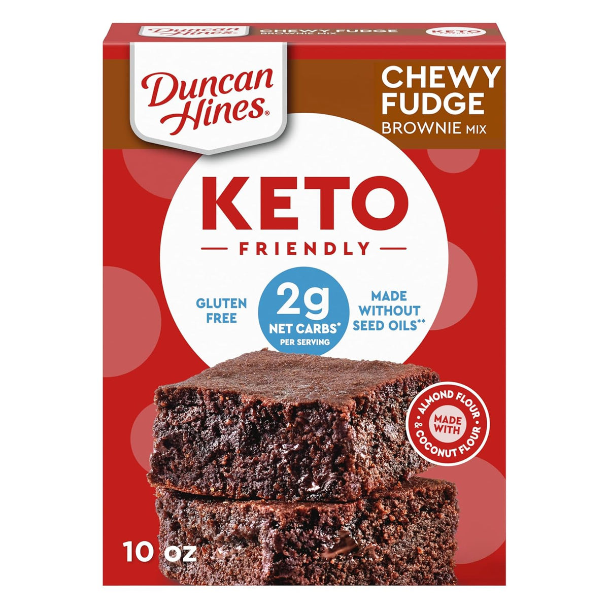Duncan-Hines-Keto-Friendly-Brownie-Mix,-Chewy-Fudge,-10-oz.-667