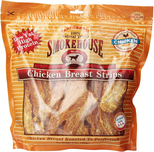 Smokehouse-100-Percent-Natural-Chicken-Breast-Strips-Dog-Treats,-2-Pound----1077