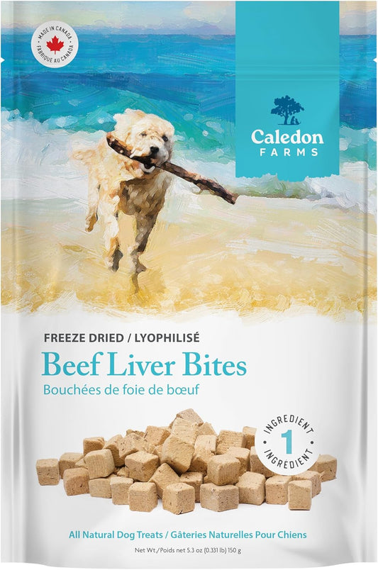 Caledon-Farms-Freeze-Dried-Beef-Liver-Bites-Dog-Treats,-150-Grams/5.3OZ--2842