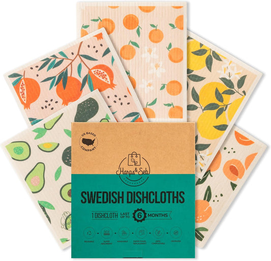 Swedish-Dishcloths-for-Kitchen-Dish-Towels---5-Pack,-Non-Scratch-4714