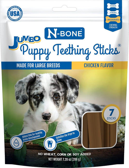 Jumbo-Puppy-Teething-Sticks-Chicken-Flavor-Dog-Treats,-3550