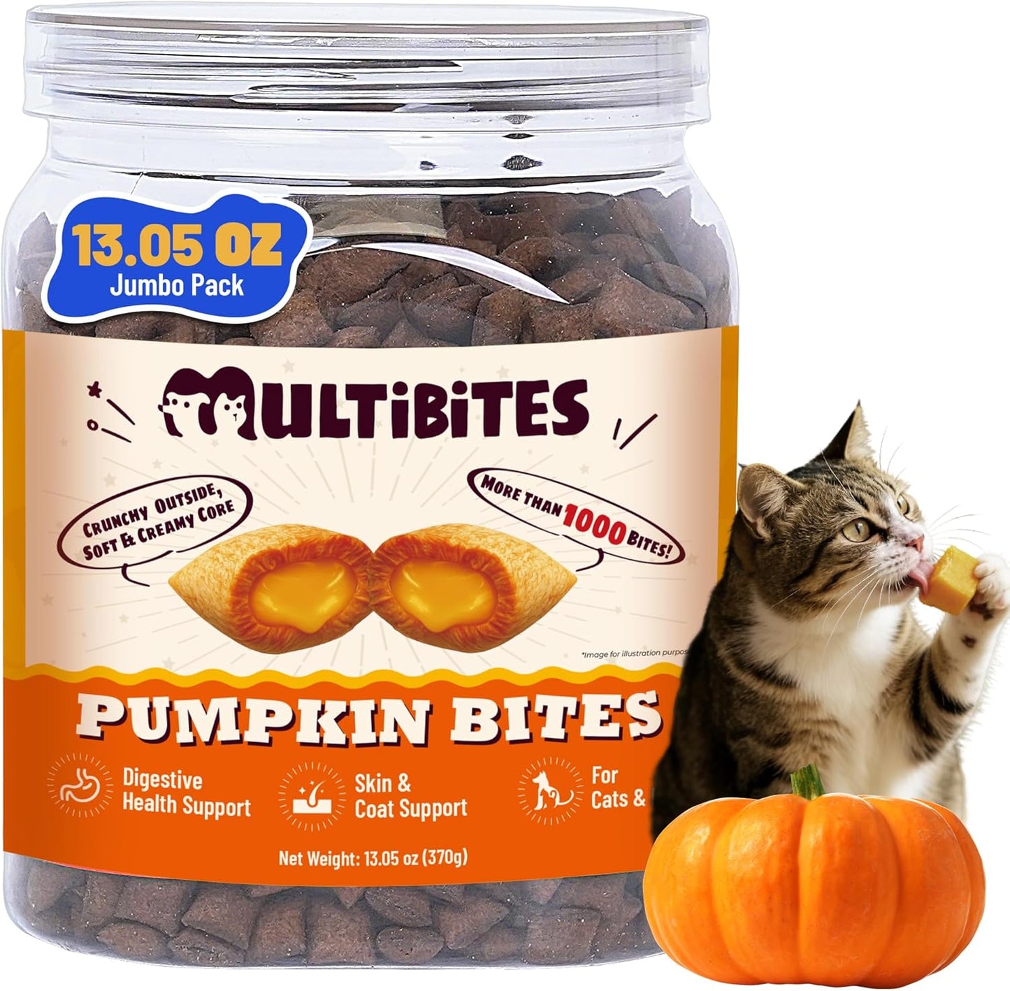 13.05oz-Pumpkin-Treats-for-Cat&-Dog-with-Egg-Yolk-Creamy-Core-Crunchy&-1225