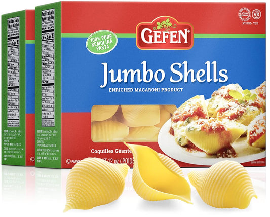 Gefen-Jumbo-Pasta-Shells,-12oz-(2-Pack)-Made-1611