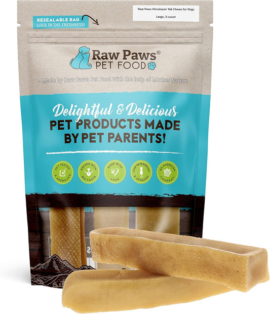 Raw-Paws-Himalayan-Yak-Chews-for-Dogs,-Large-(3-Pack)---in-255