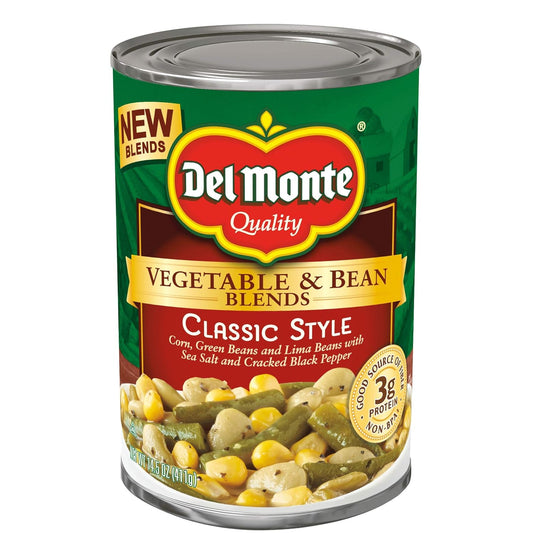 Del-Monte-Mezcla-de-verduras-y-frijoles,-estilo-clásico,-431