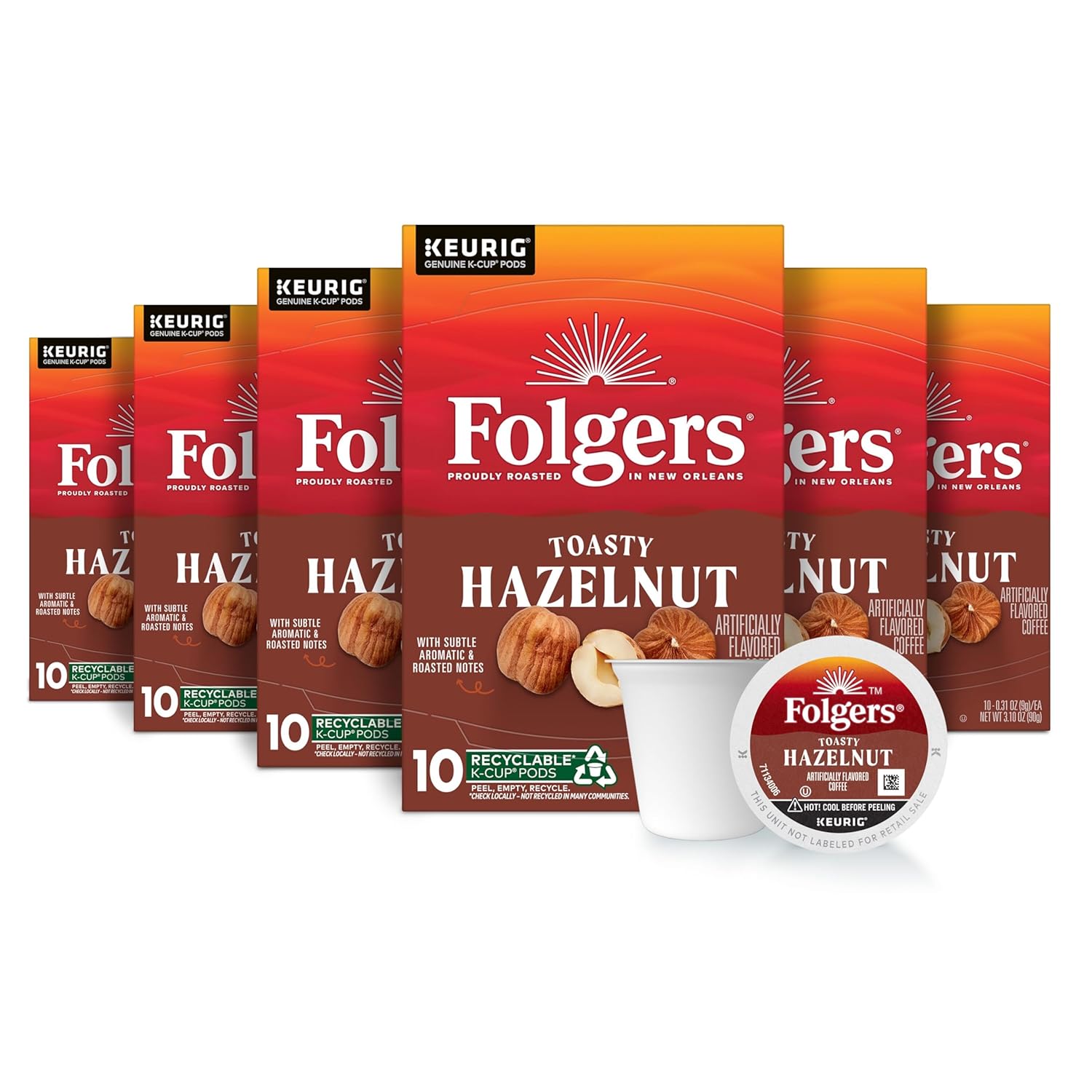 Folgers-Café-tostado-con-sabor-artificial-a-avellana,-cápsulas-Keurig-K-Cup,-de2112