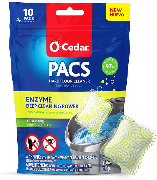 O-Cedar-PACS-Limpiador-de-suelos-duros,-aroma-cítrico-crujiente,-10-5730