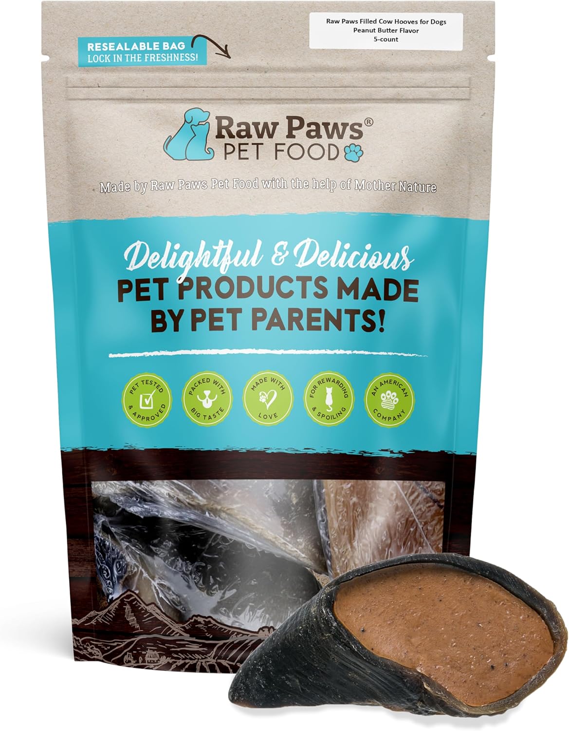 Raw-Paws-Filled-Cow-Hooves-for-Dogs---Peanut-Butter-Flavor,-Natural-1439