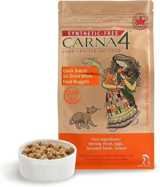 CARNA4-Air-Dried-Cat-Food,-Fish-Recipe,-Quick-Baked-Whole-Food-Nutrition-with-413