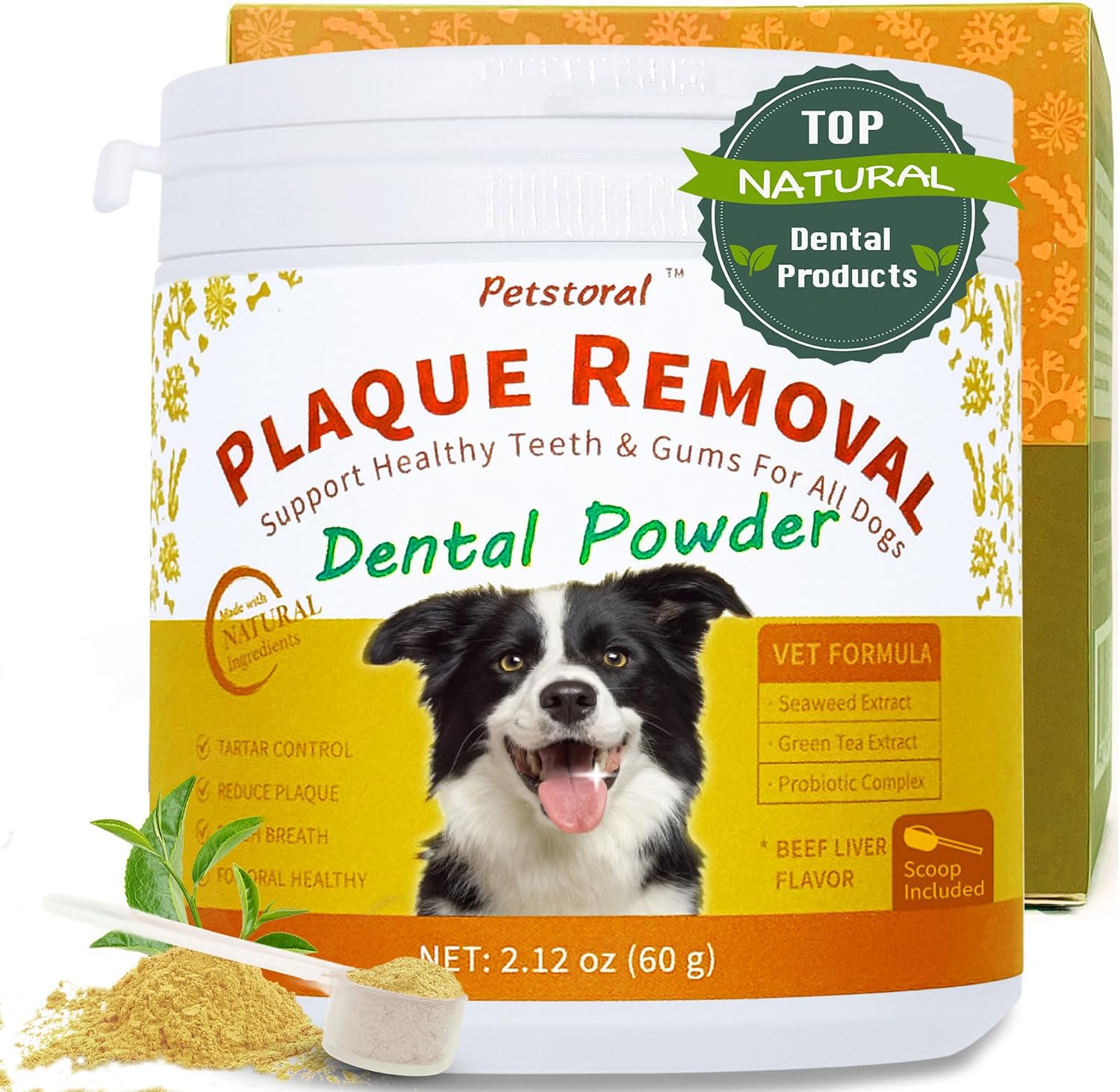 Petstoral-Natural-Dog-Dental-Powder,-Beef-Liver-Flavor-|-Plaque-&-Tartar-Control-404
