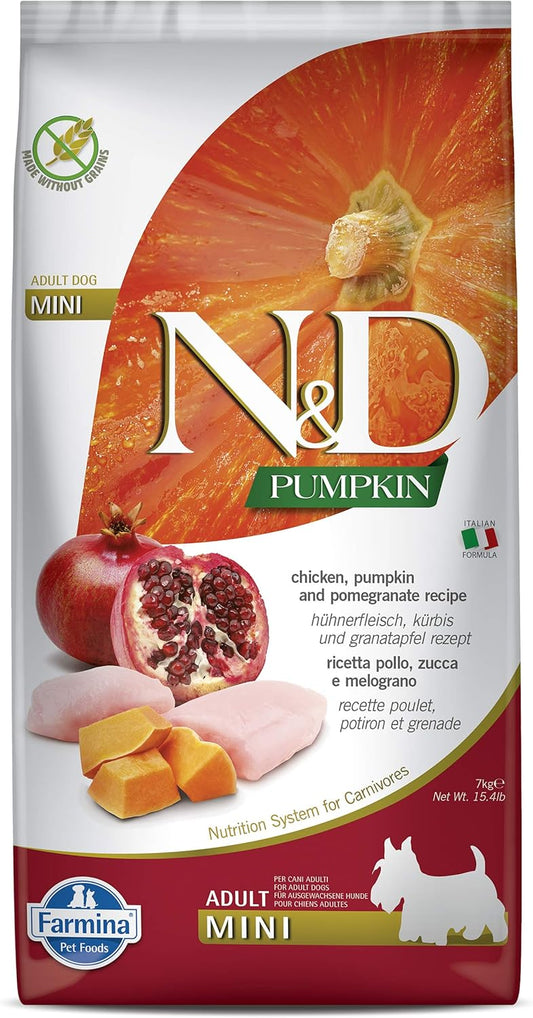 Farmina-N&D-Dog-Dry-Grain-Free-Pumpkin-Mini-Chicken-&-Pomegranate-15.4-Pounds-1356