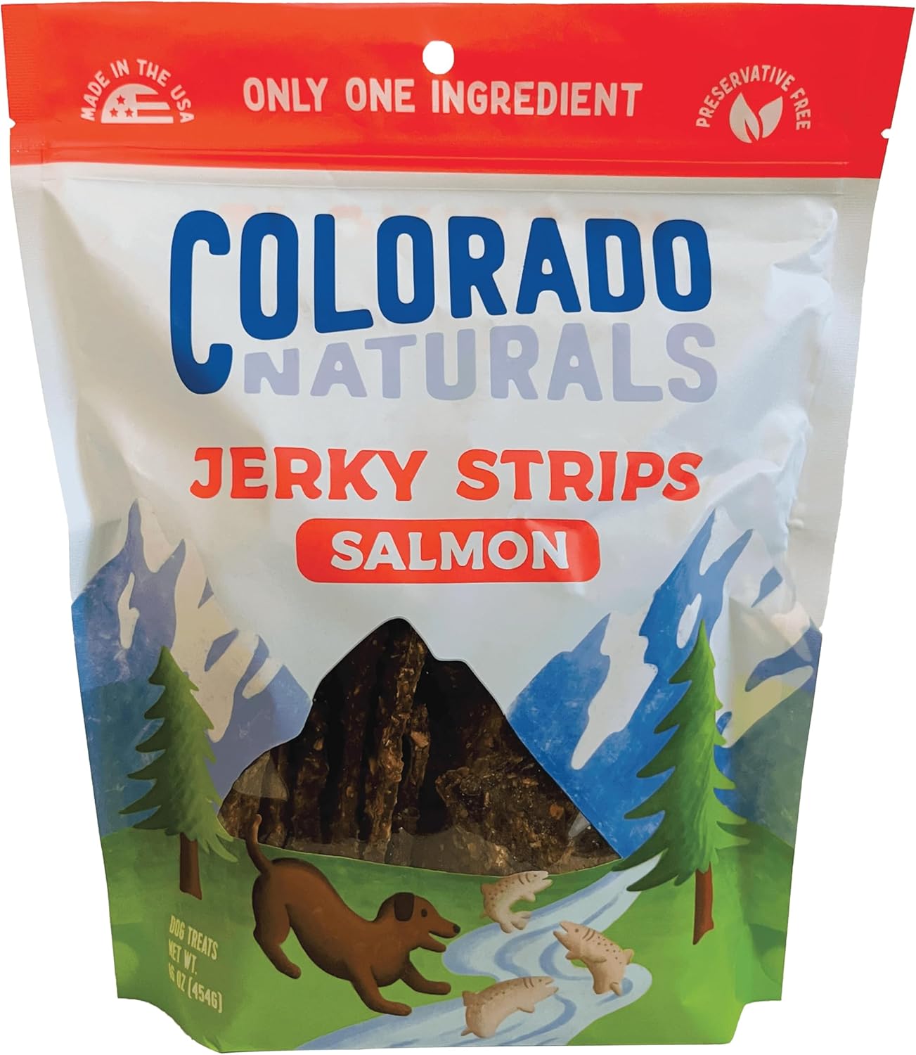 Salmon-Jerky-Strips-Dog-Treats,-16-oz-–-2493