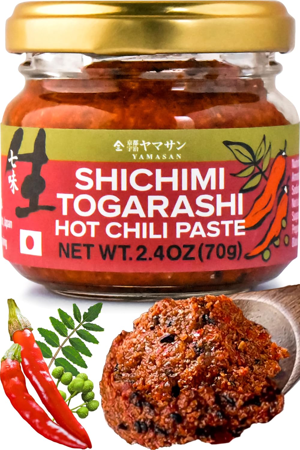 YAMASAN-KYOTO-UJI-Pasta-japonesa-de-chile-picante-Togarashi-Shichimi,-aromático-1210