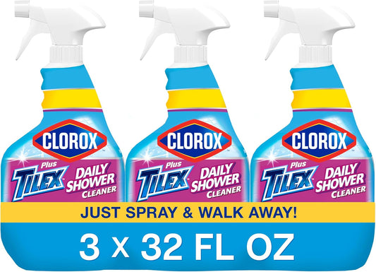 Clorox-Plus-Tilex-Daily-Shower-Cleaner,-32-Fluid-Ounce-Spray-Bottle,-Pack-of-3---1907