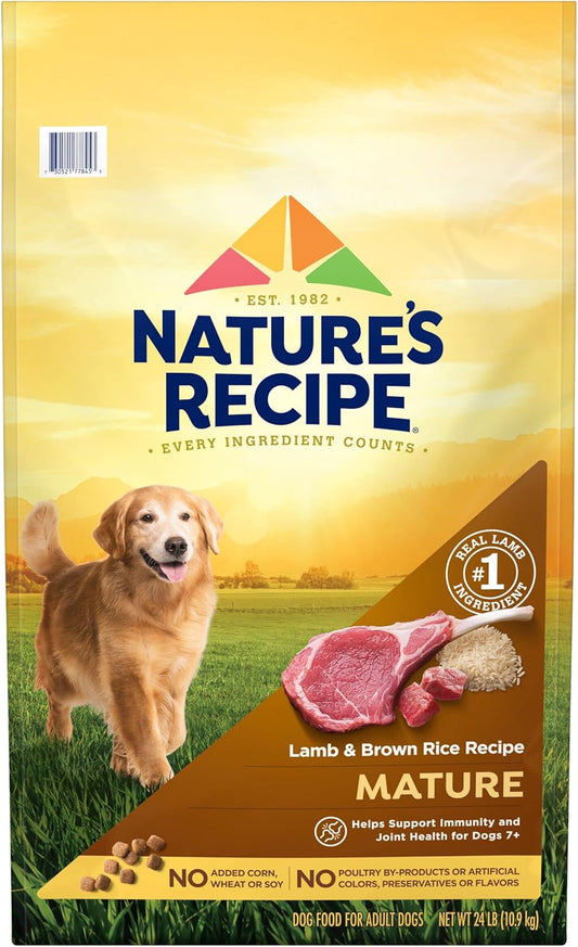 Nature’s-Recipe-Mature-Lamb-&-Brown-Rice-Recipe-Dry-Dog-Food,-24-lb.-2381
