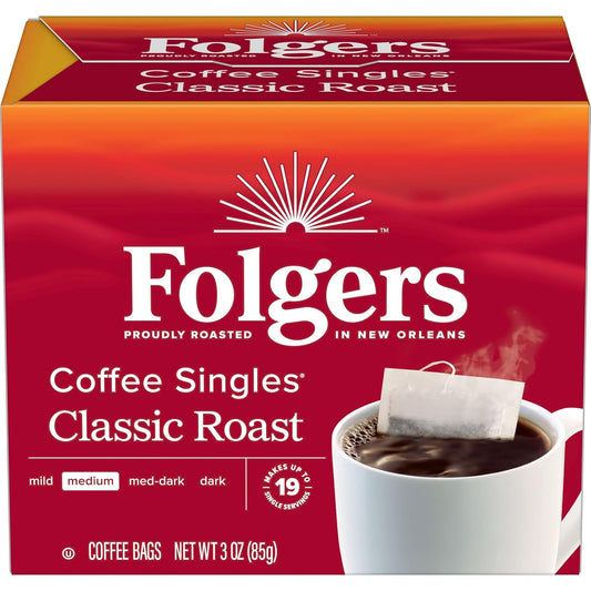 Folgers-Coffee-Singles-Classic-Roast-Medium-Roast-Coffee,-19-Count-(Pack-of-1)-2779