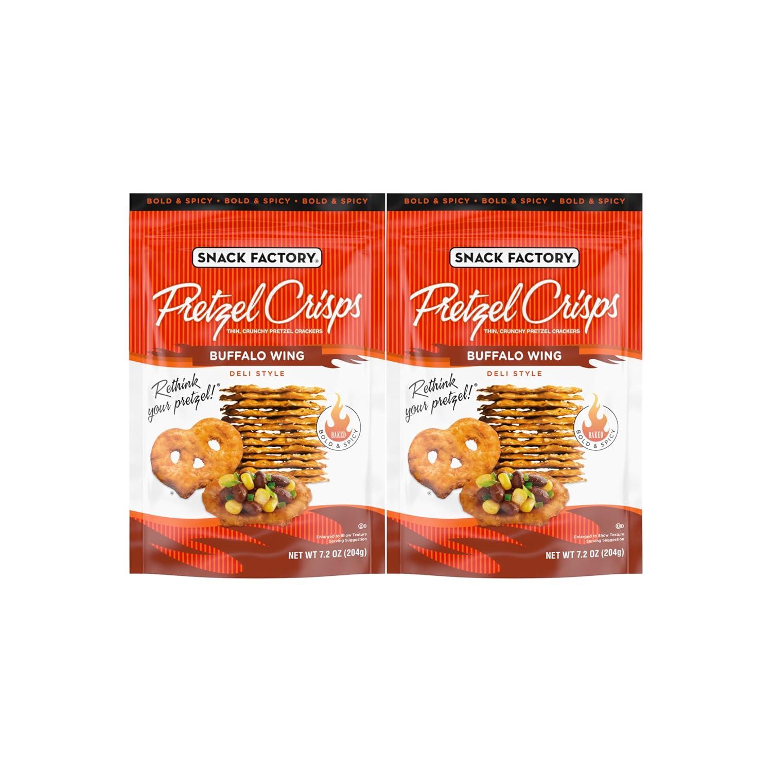 Snack-Factory-Buffalo-Wing-Pretzel-Crisps,-Non-GMO,-7.2-OZ-Resealable-Bag,--(Pack-of-2)--841
