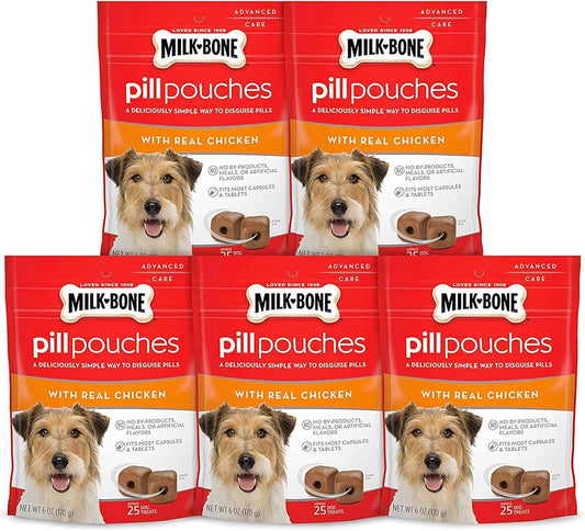 Pill-Pouches-with-Real-Chicken-Dog-Treats,-6-4243