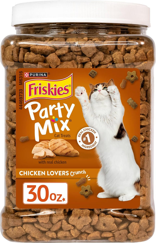 Purina-Friskies-Party-Mix-Chicken-Lovers-Crunch?with?Real-Chicken?Cat-Treats---30-oz-Canister--499