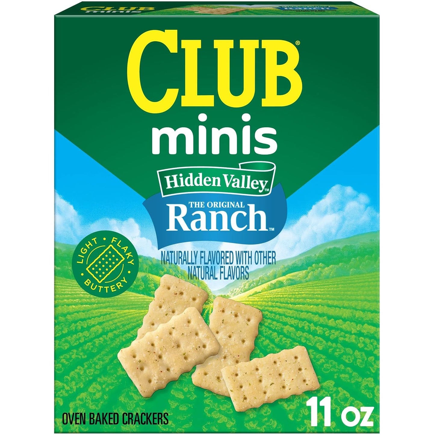 Club-Minis-Crackers,-Lunch-Snacks,-Snack-Crackers,-Hidden-Valley-Ranch,-11oz--Box-(1-Box)--1067