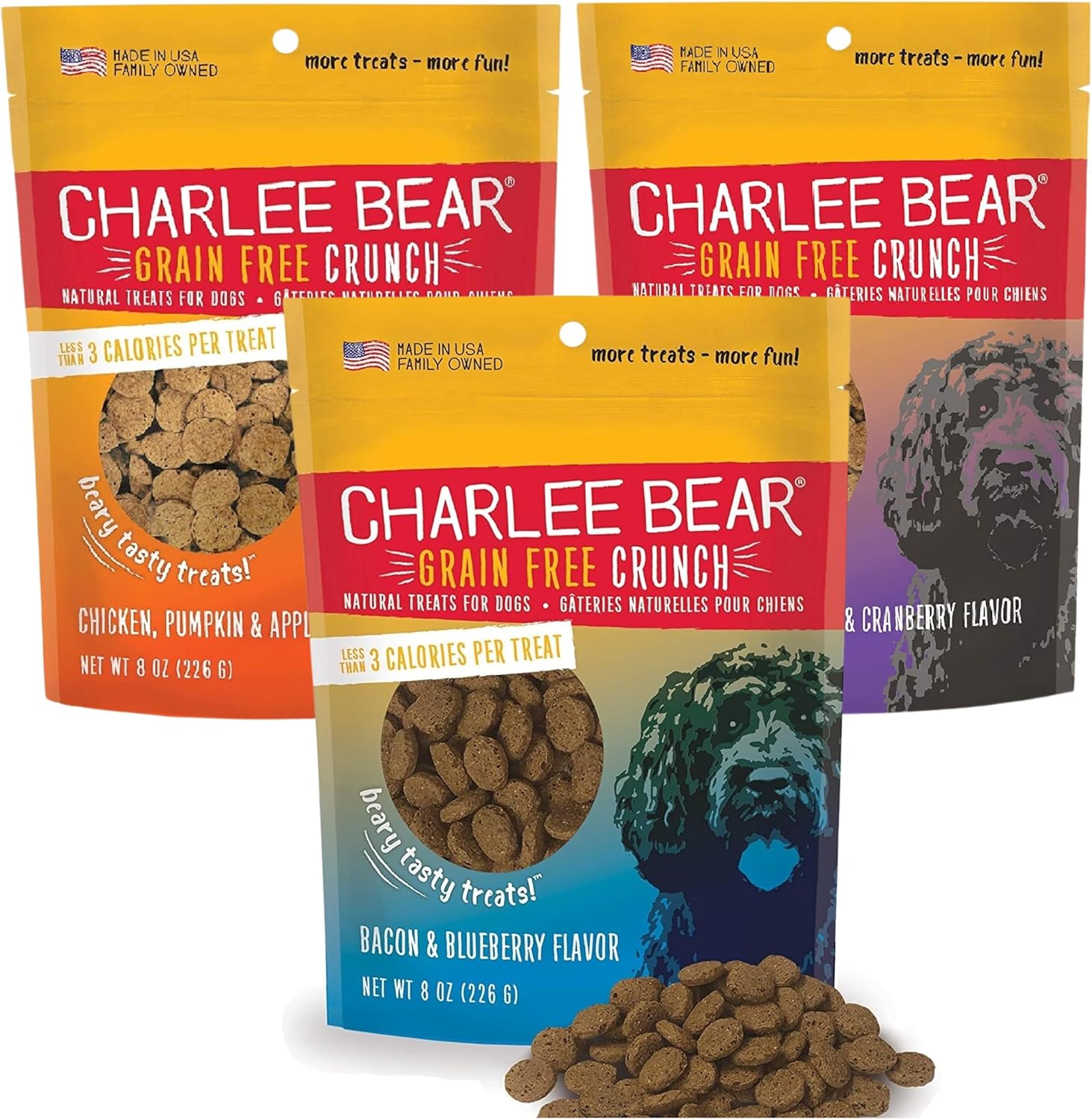 Charlee-Bear-Crunchy-Dog-Training-Treats,-Low-Calorie-(3-Kcal),-Grain-Natural-2657