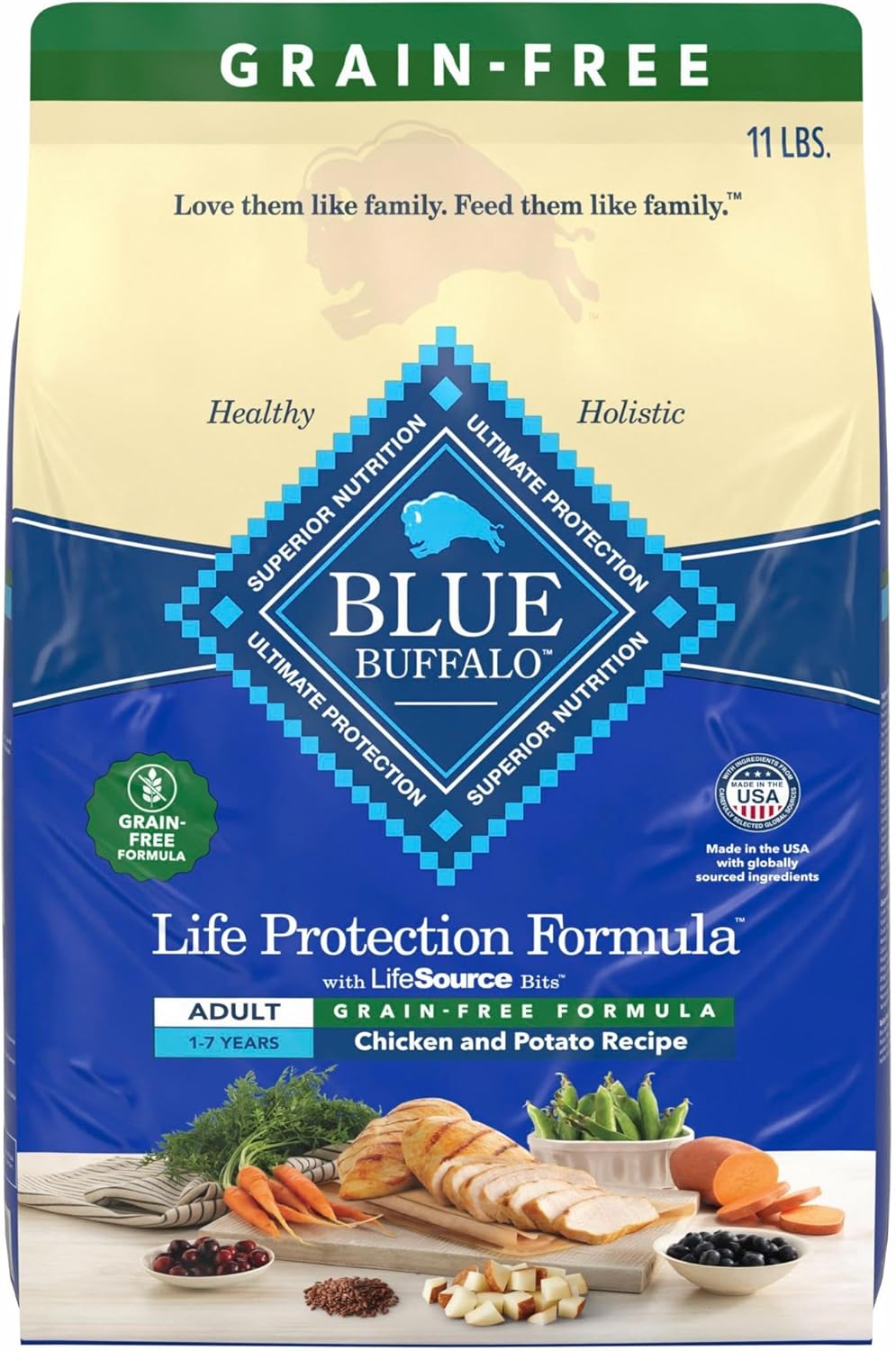 Blue-Buffalo-Life-Protection-Formula-Natural-Grain-Free-Adult-Dry-Dog-Food,-with-53