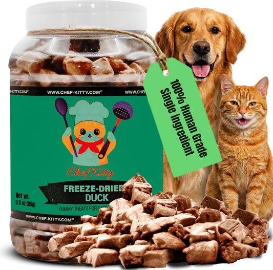 Duck-Dog-Treats-|-1-Human-Grade-Freeze-Dried-Cat-Treats,-Single-Ingredient-121